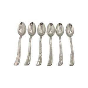 Lenox Simply Fine Twist 6 Place Dinner Spoons 18/10 Stainless Vietnam Glossy